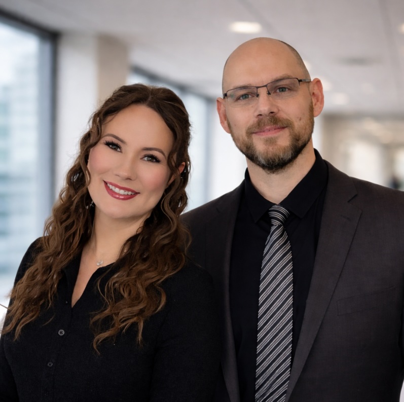 A headshot of the co-founders of NorthPointe Leadership